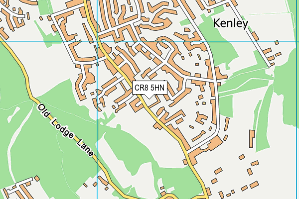 CR8 5HN map - OS VectorMap District (Ordnance Survey) CR8 5HN map - OS VectorMap District (Ordnance Survey)