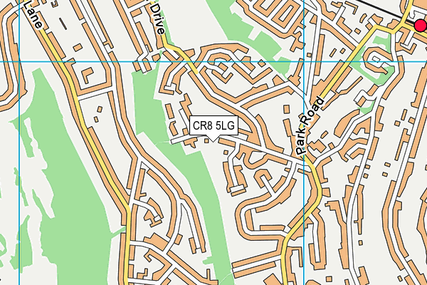 CR8 5LG map - OS VectorMap District (Ordnance Survey) CR8 5LG map - OS VectorMap District (Ordnance Survey)