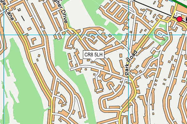 CR8 5LH map - OS VectorMap District (Ordnance Survey) CR8 5LH map - OS VectorMap District (Ordnance Survey)