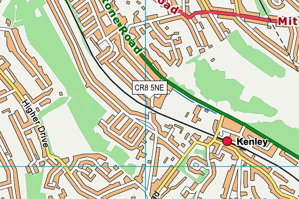 CR8 5NE map - OS VectorMap District (Ordnance Survey) CR8 5NE map - OS VectorMap District (Ordnance Survey)
