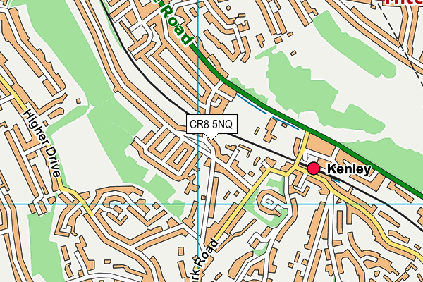 CR8 5NQ map - OS VectorMap District (Ordnance Survey)
