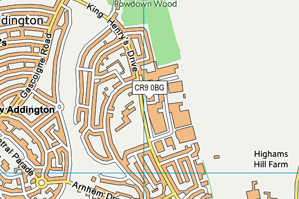 CR9 0BG map - OS VectorMap District (Ordnance Survey) CR9 0BG map - OS VectorMap District (Ordnance Survey)