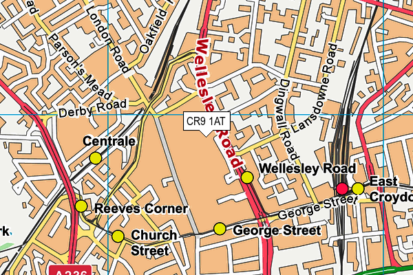 CR9 1AT map - OS VectorMap District (Ordnance Survey) CR9 1AT map - OS VectorMap District (Ordnance Survey)