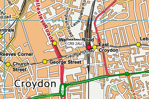 CR9 2AU map - OS VectorMap District (Ordnance Survey) CR9 2AU map - OS VectorMap District (Ordnance Survey)