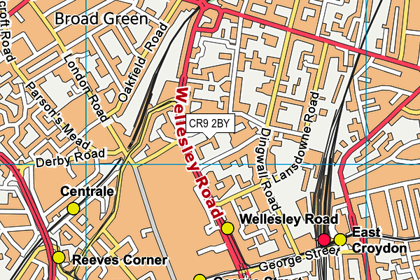 CR9 2BY map - OS VectorMap District (Ordnance Survey) CR9 2BY map - OS VectorMap District (Ordnance Survey)