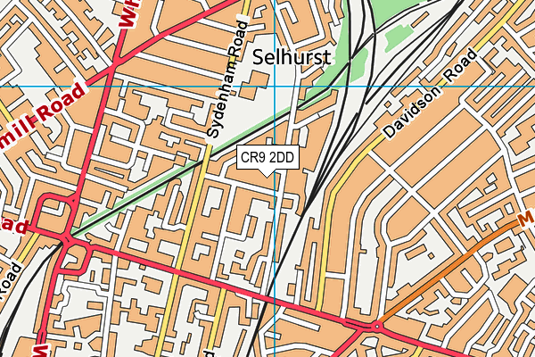 CR9 2DD map - OS VectorMap District (Ordnance Survey) CR9 2DD map - OS VectorMap District (Ordnance Survey)