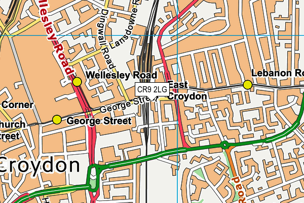 CR9 2LG map - OS VectorMap District (Ordnance Survey) CR9 2LG map - OS VectorMap District (Ordnance Survey)