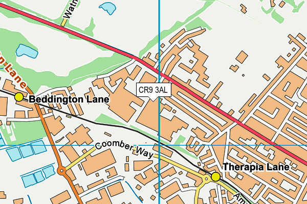 CR9 3AL map - OS VectorMap District (Ordnance Survey) CR9 3AL map - OS VectorMap District (Ordnance Survey)