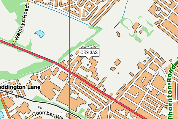 CR9 3AS map - OS VectorMap District (Ordnance Survey) CR9 3AS map - OS VectorMap District (Ordnance Survey)