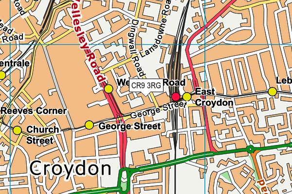 CR9 3RG map - OS VectorMap District (Ordnance Survey) CR9 3RG map - OS VectorMap District (Ordnance Survey)