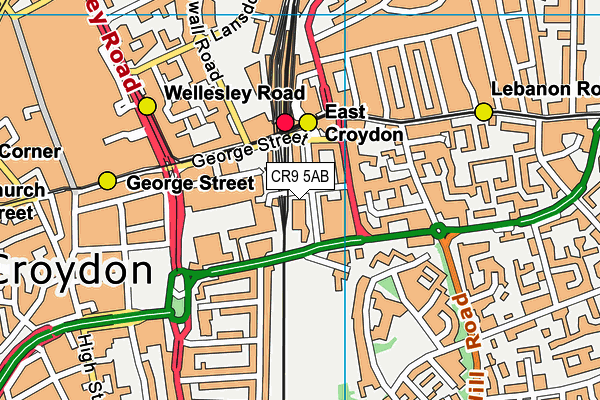 CR9 5AB map - OS VectorMap District (Ordnance Survey) CR9 5AB map - OS VectorMap District (Ordnance Survey)