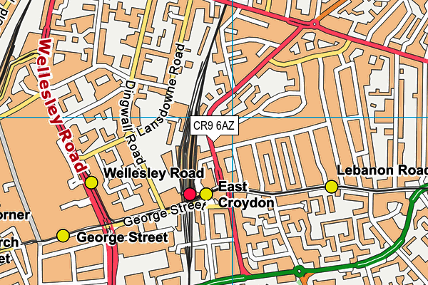 CR9 6AZ map - OS VectorMap District (Ordnance Survey) CR9 6AZ map - OS VectorMap District (Ordnance Survey)