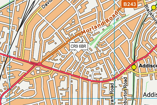 CR9 6BR map - OS VectorMap District (Ordnance Survey) CR9 6BR map - OS VectorMap District (Ordnance Survey)