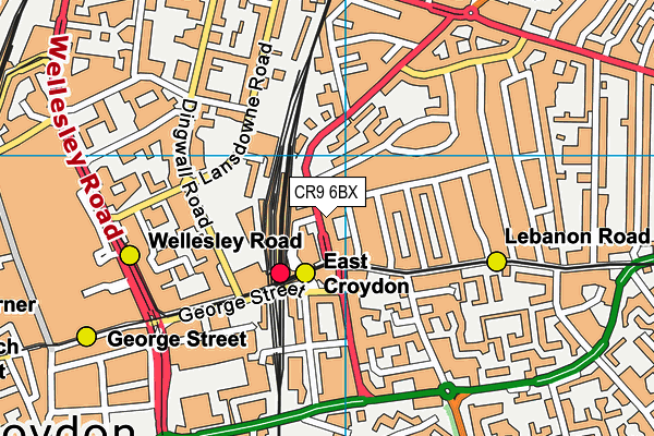 CR9 6BX map - OS VectorMap District (Ordnance Survey) CR9 6BX map - OS VectorMap District (Ordnance Survey)