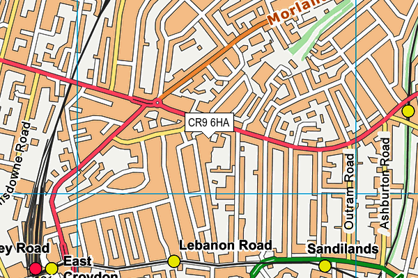 CR9 6HA map - OS VectorMap District (Ordnance Survey) CR9 6HA map - OS VectorMap District (Ordnance Survey)