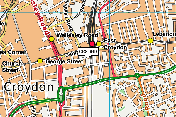 CR9 6HD map - OS VectorMap District (Ordnance Survey) CR9 6HD map - OS VectorMap District (Ordnance Survey)