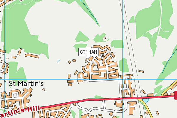 CT1 1AH map - OS VectorMap District (Ordnance Survey) CT1 1AH map - OS VectorMap District (Ordnance Survey)