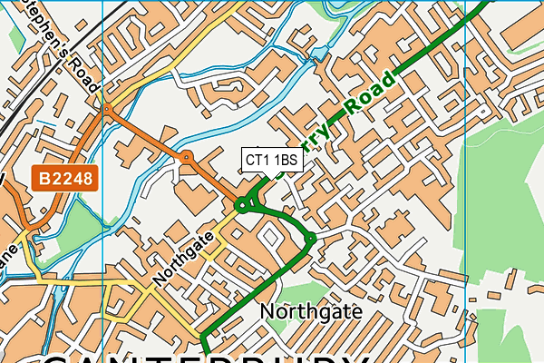 CT1 1BS map - OS VectorMap District (Ordnance Survey) CT1 1BS map - OS VectorMap District (Ordnance Survey)
