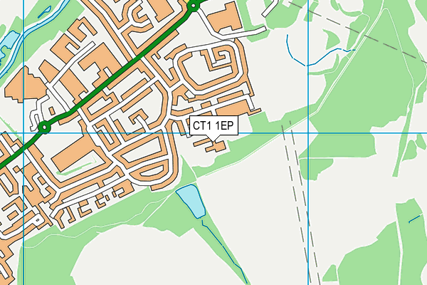 CT1 1EP map - OS VectorMap District (Ordnance Survey) CT1 1EP map - OS VectorMap District (Ordnance Survey)