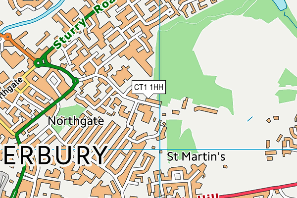 CT1 1HH map - OS VectorMap District (Ordnance Survey) CT1 1HH map - OS VectorMap District (Ordnance Survey)