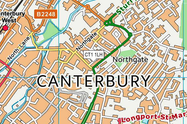 CT1 1LH map - OS VectorMap District (Ordnance Survey) CT1 1LH map - OS VectorMap District (Ordnance Survey)