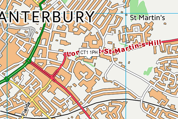 CT1 1PH map - OS VectorMap District (Ordnance Survey) CT1 1PH map - OS VectorMap District (Ordnance Survey)