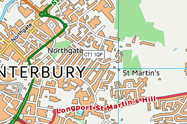 CT1 1QP map - OS VectorMap District (Ordnance Survey) CT1 1QP map - OS VectorMap District (Ordnance Survey)