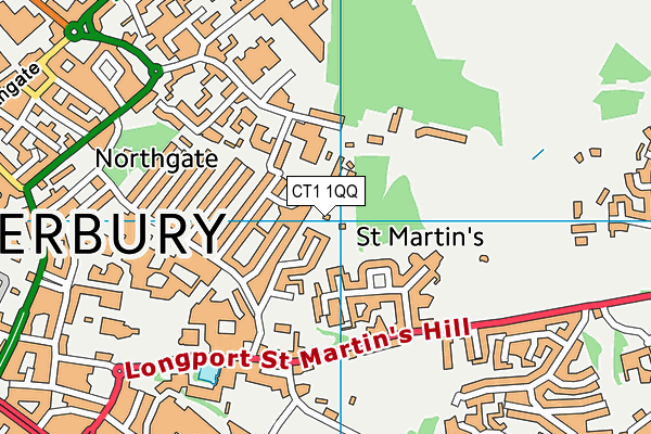 CT1 1QQ map - OS VectorMap District (Ordnance Survey) CT1 1QQ map - OS VectorMap District (Ordnance Survey)