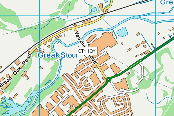 CT1 1QY map - OS VectorMap District (Ordnance Survey) CT1 1QY map - OS VectorMap District (Ordnance Survey)