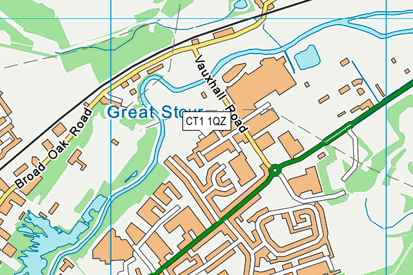CT1 1QZ map - OS VectorMap District (Ordnance Survey) CT1 1QZ map - OS VectorMap District (Ordnance Survey)