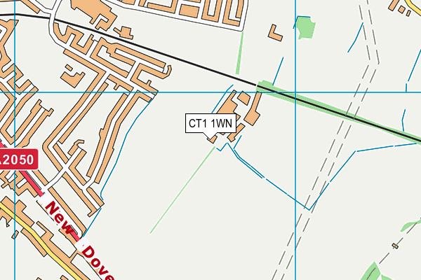CT1 1WN map - OS VectorMap District (Ordnance Survey) CT1 1WN map - OS VectorMap District (Ordnance Survey)