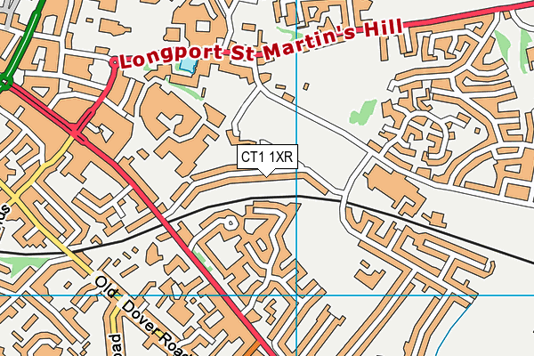 CT1 1XR map - OS VectorMap District (Ordnance Survey) CT1 1XR map - OS VectorMap District (Ordnance Survey)