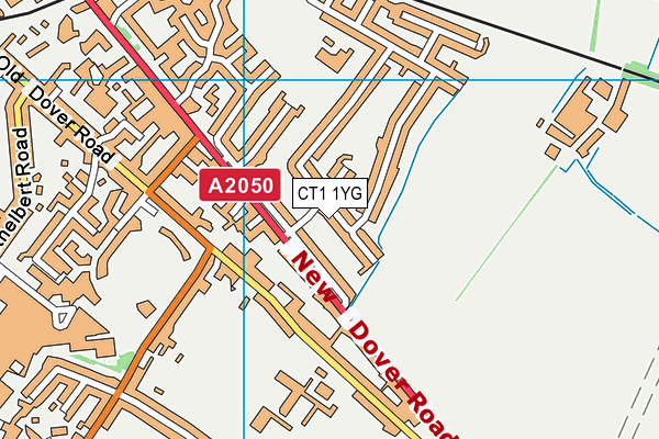 CT1 1YG map - OS VectorMap District (Ordnance Survey) CT1 1YG map - OS VectorMap District (Ordnance Survey)