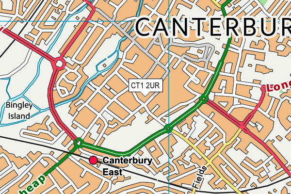 CT1 2UR map - OS VectorMap District (Ordnance Survey) CT1 2UR map - OS VectorMap District (Ordnance Survey)