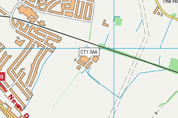 CT1 3AA map - OS VectorMap District (Ordnance Survey) CT1 3AA map - OS VectorMap District (Ordnance Survey)