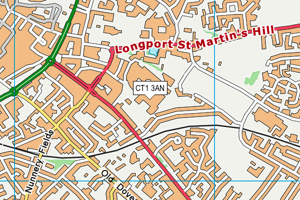 CT1 3AN map - OS VectorMap District (Ordnance Survey) CT1 3AN map - OS VectorMap District (Ordnance Survey)