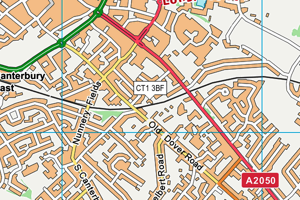 CT1 3BF map - OS VectorMap District (Ordnance Survey) CT1 3BF map - OS VectorMap District (Ordnance Survey)