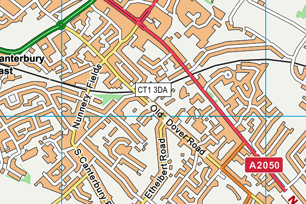 CT1 3DA map - OS VectorMap District (Ordnance Survey) CT1 3DA map - OS VectorMap District (Ordnance Survey)
