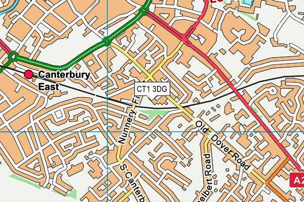 CT1 3DG map - OS VectorMap District (Ordnance Survey) CT1 3DG map - OS VectorMap District (Ordnance Survey)