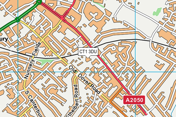 CT1 3DU map - OS VectorMap District (Ordnance Survey) CT1 3DU map - OS VectorMap District (Ordnance Survey)