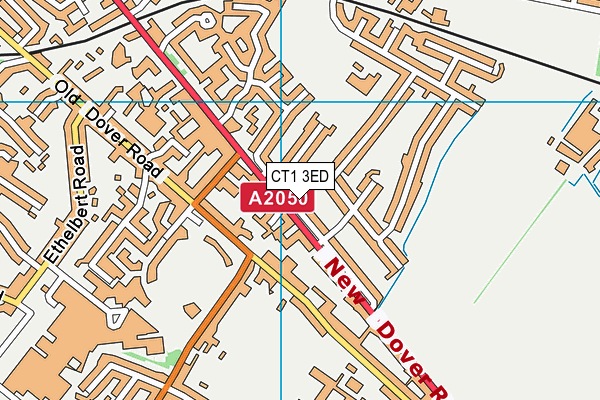 CT1 3ED map - OS VectorMap District (Ordnance Survey) CT1 3ED map - OS VectorMap District (Ordnance Survey)