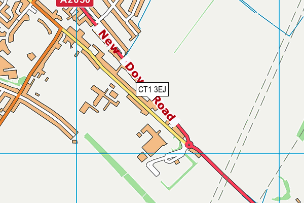 CT1 3EJ map - OS VectorMap District (Ordnance Survey) CT1 3EJ map - OS VectorMap District (Ordnance Survey)