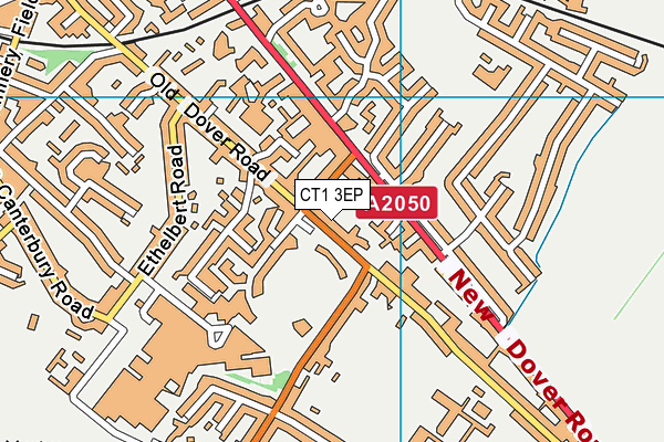 CT1 3EP map - OS VectorMap District (Ordnance Survey) CT1 3EP map - OS VectorMap District (Ordnance Survey)
