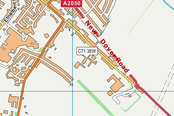 CT1 3EW map - OS VectorMap District (Ordnance Survey) CT1 3EW map - OS VectorMap District (Ordnance Survey)