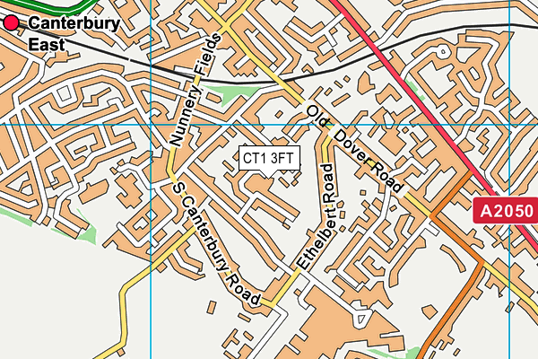 CT1 3FT map - OS VectorMap District (Ordnance Survey) CT1 3FT map - OS VectorMap District (Ordnance Survey)