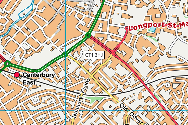 CT1 3HJ map - OS VectorMap District (Ordnance Survey) CT1 3HJ map - OS VectorMap District (Ordnance Survey)