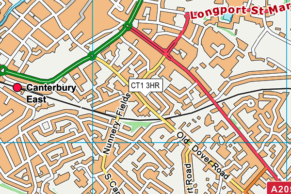 CT1 3HR map - OS VectorMap District (Ordnance Survey) CT1 3HR map - OS VectorMap District (Ordnance Survey)