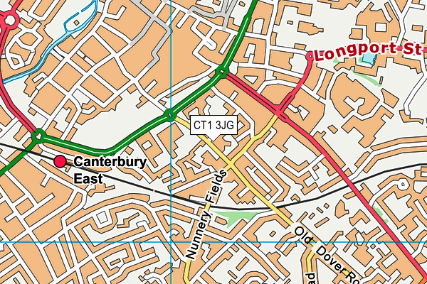 CT1 3JG map - OS VectorMap District (Ordnance Survey) CT1 3JG map - OS VectorMap District (Ordnance Survey)