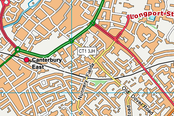 CT1 3JH map - OS VectorMap District (Ordnance Survey) CT1 3JH map - OS VectorMap District (Ordnance Survey)