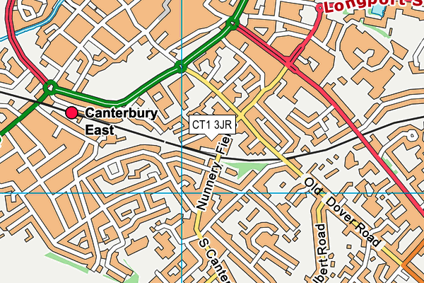 CT1 3JR map - OS VectorMap District (Ordnance Survey) CT1 3JR map - OS VectorMap District (Ordnance Survey)